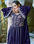sophisticated purple fox georgette designer party wear heavy salwar suit collection with purple fox georgette rt8977-185078 Close-up View